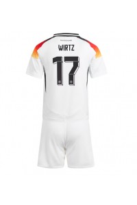 Duitsland Florian Wirtz #17 Babytruitje Thuis tenue Kind EK 2024 Korte Mouw (+ Korte broeken)